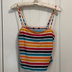 Forever 21 rainbow stripe tank